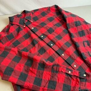 Men’s Ralph Lauren Button Up Long Sleeve Buffalo Plaid Classic Western XXL Pony